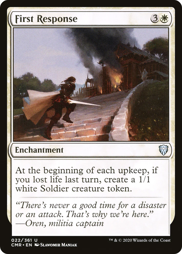 First Response (CMR-022)  Foil - Commander Legends