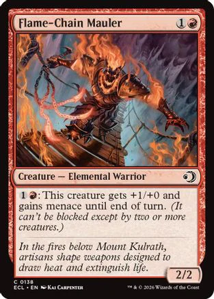Flame-Chain Mauler (ECL-138) Foil - Lorwyn Eclipsed