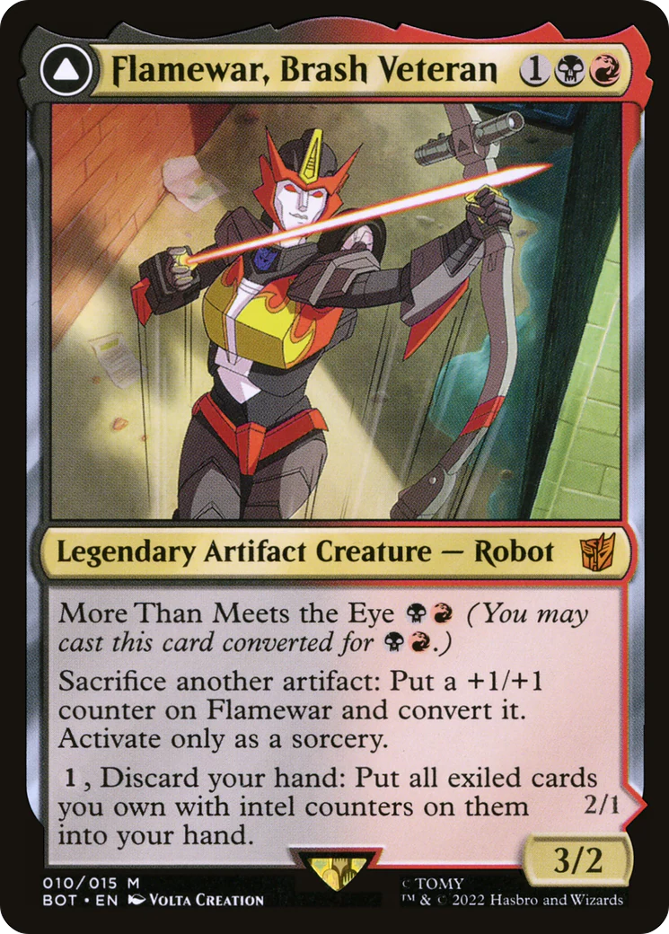 Flamewar, Brash Veteran (BOT-010) - Transformers: (convertdfc) - Image 3