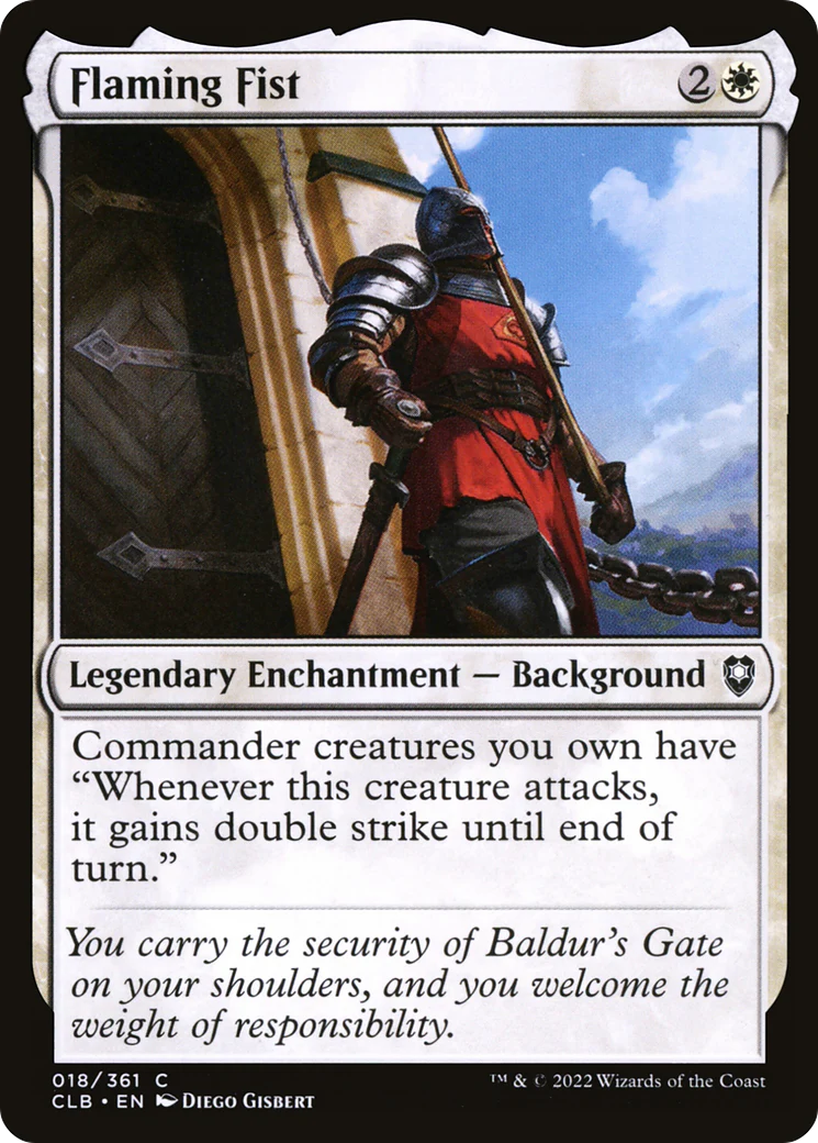 Flaming Fist (CLB-018)  Foil - Commander Legends: Battle for Baldur's Gate