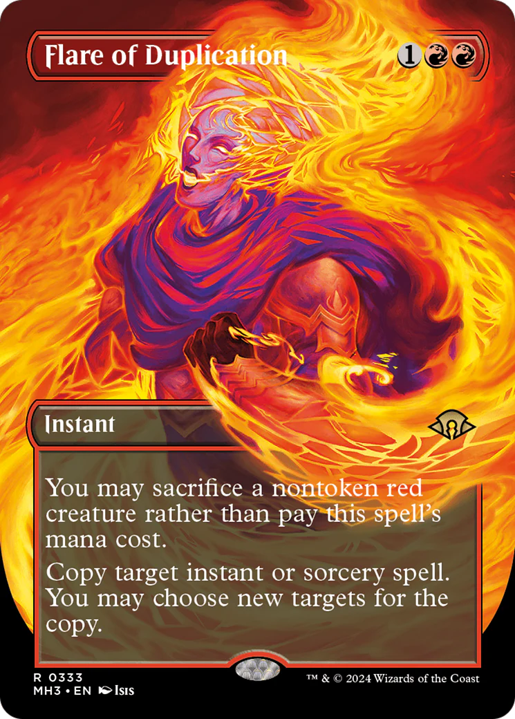 Flare of Duplication (Borderless) (MH3-333)  Foil - Modern Horizons 3