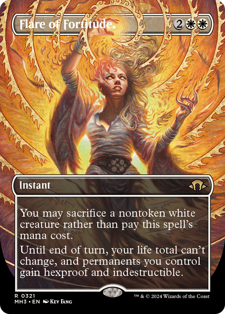 Flare of Fortitude (Borderless) (MH3-321)  - Modern Horizons 3