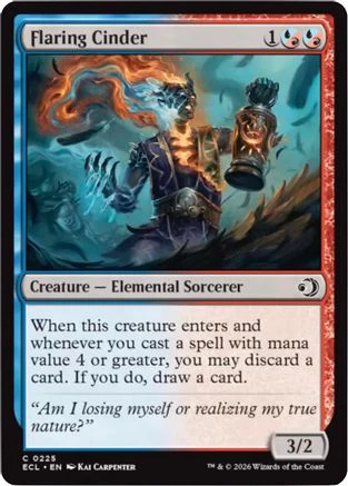 Flaring Cinder (ECL-225) Foil - Lorwyn Eclipsed
