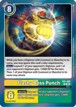 Flashy Boss Punch (EX5-068) - Animal Colosseum Foil