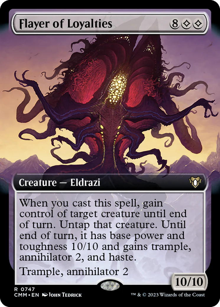 Flayer of Loyalties (Extended Art) (CMM-747)  Foil - Commander Masters: (Extended Art)