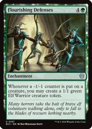 Flourishing Defenses (ECC-107)  - Commander: Lorwyn Eclipsed