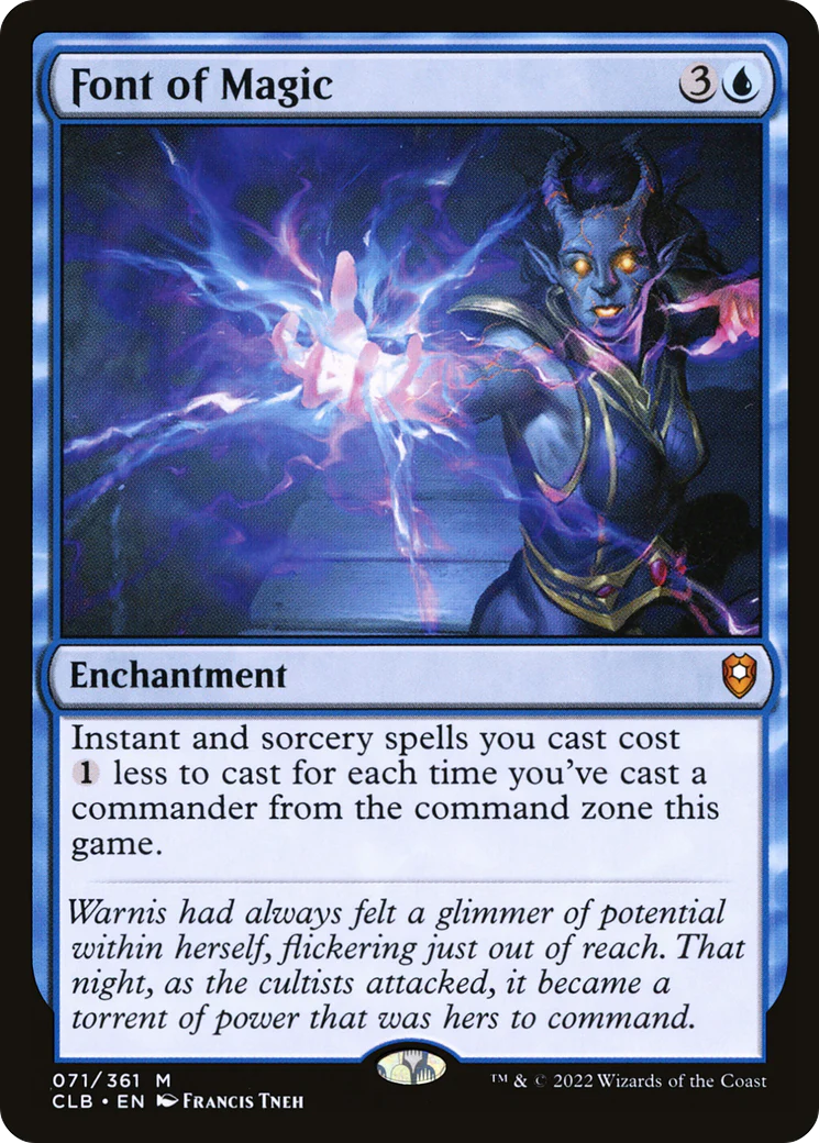 Font of Magic (CLB-071)  Foil - Commander Legends: Battle for Baldur's Gate