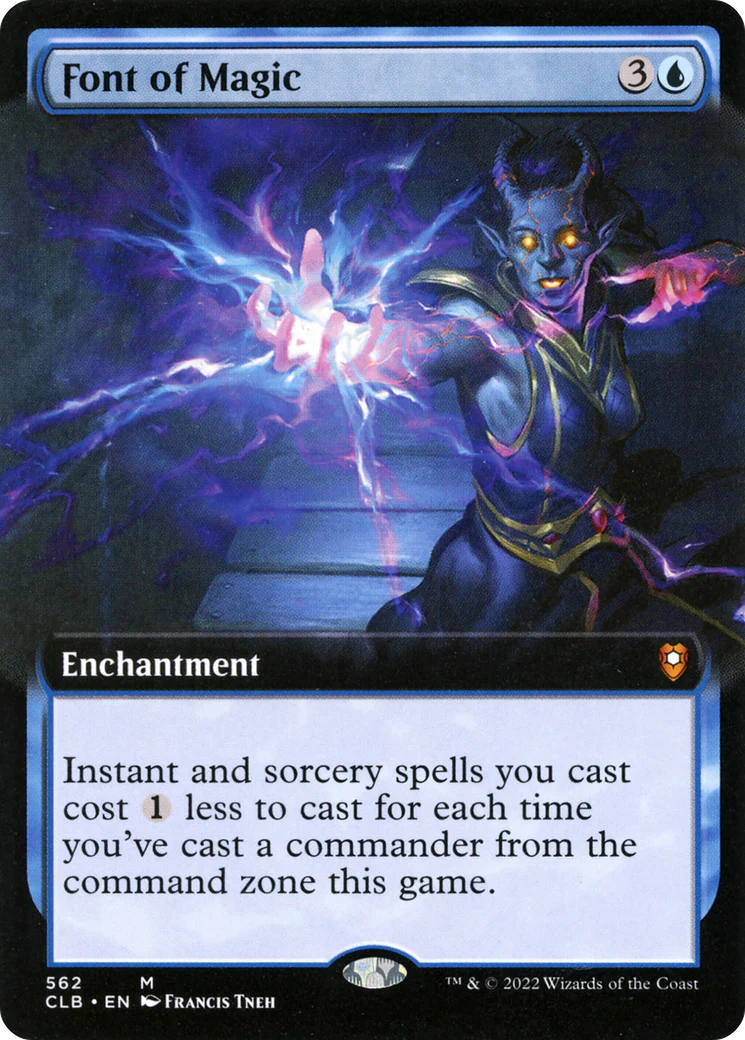 Font of Magic (Extended Art) (CLB-562)  - Commander Legends: Battle for Baldur's Gate: (Extended Art)