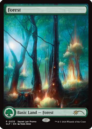 Forest (0035) (SLP-035)  Foil - Secret Lair Showdown
