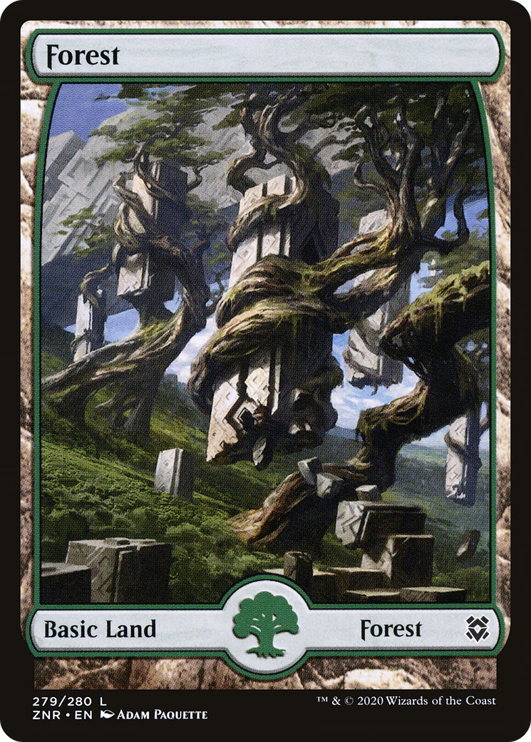 Forest (279) - Full Art (ZNR-279)  Foil - Zendikar Rising