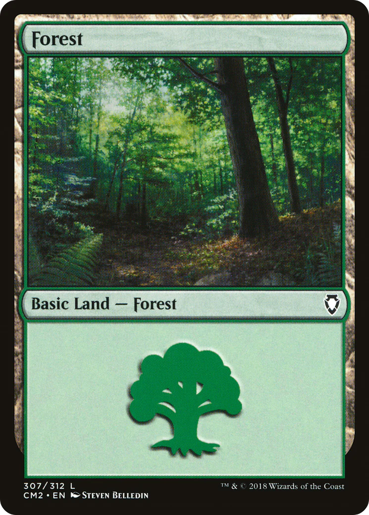 Forest (307) (CM2-307)  - Commander Anthology Volume II