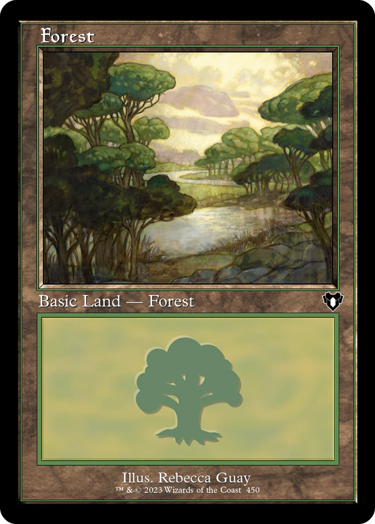 Forest (450) (Retro Frame) (CMM-450)  Foil - Commander Masters
