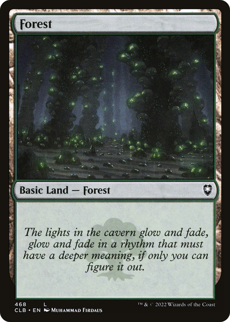 Forest (468) (CLB-468)  Foil - Commander Legends: Battle for Baldur's Gate