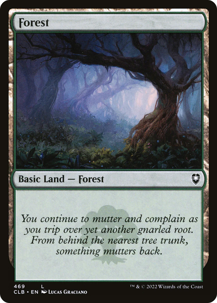 Forest (469) (CLB-469)  Foil - Commander Legends: Battle for Baldur's Gate