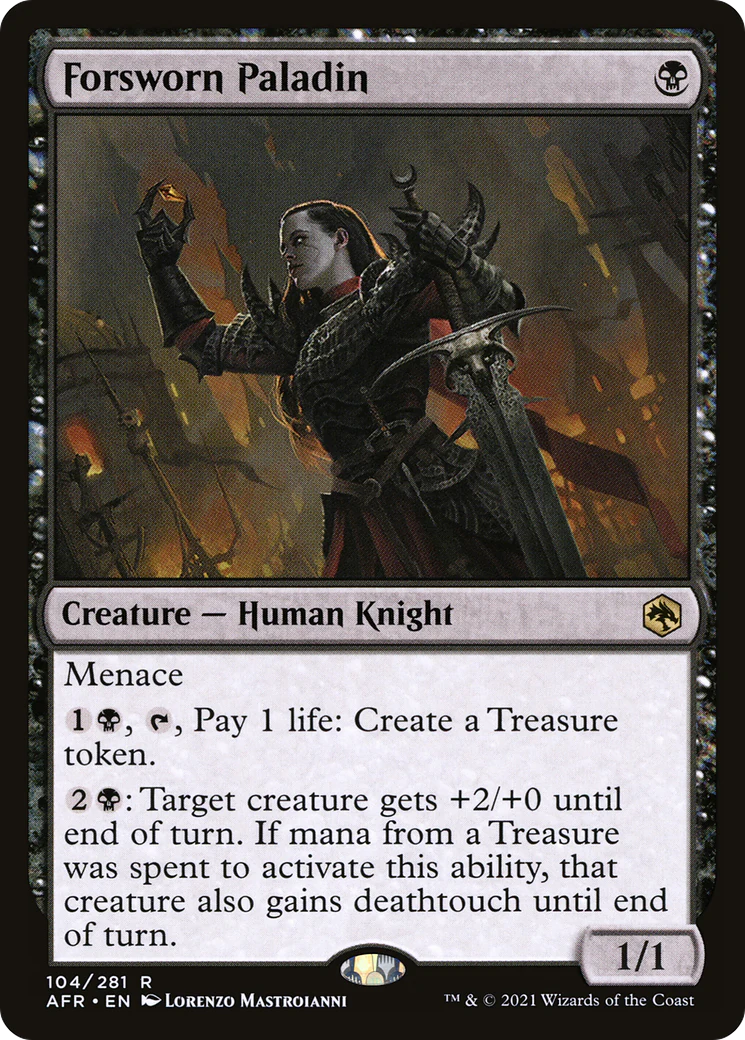 Forsworn Paladin (AFR-104)  Foil - Adventures in the Forgotten Realms