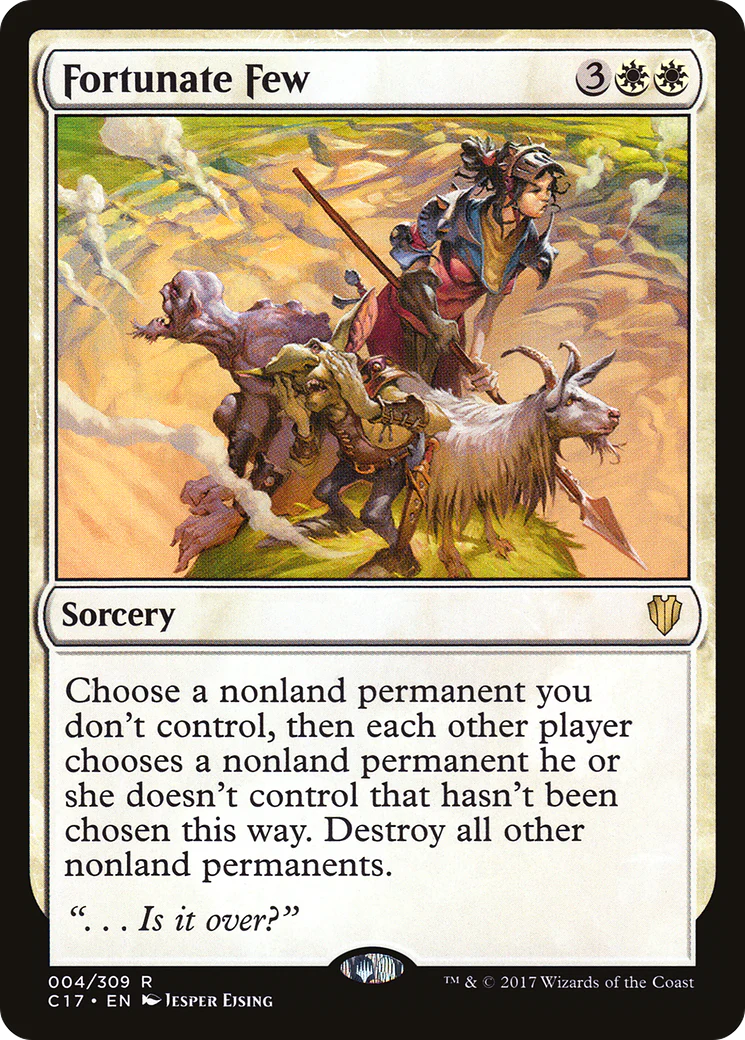 Fortunate Few (C17-004)  - Commander 2017