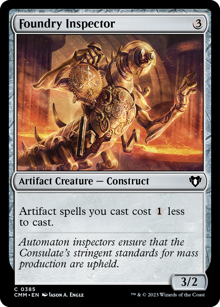 Foundry Inspector (CMM-385)  Foil - Commander Masters