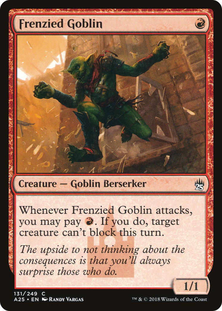 Frenzied Goblin (A25-131)  Foil - Masters 25