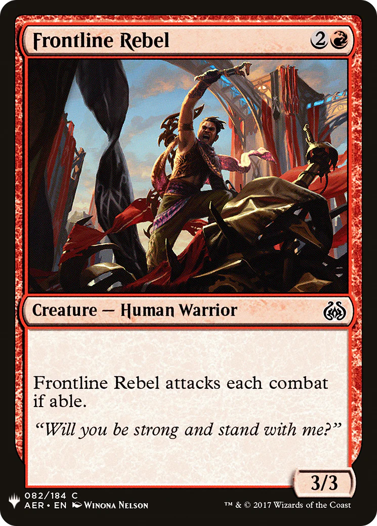 Frontline Rebel (LIST-082)  - The List