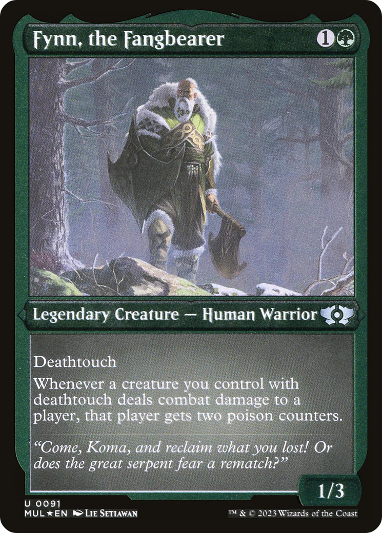 Fynn, the Fangbearer (Foil Etched) (MUL-091)  Foil - Multiverse Legends