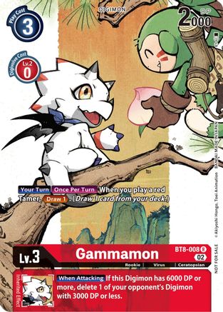 Gammamon (Digimon Illustration Competition Pack 2022) (BT8-008) - Dimensional Phase Foil