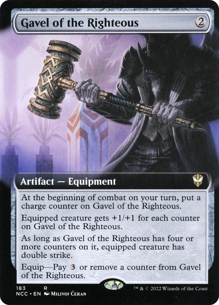 Gavel of the Righteous (Extended Art) (NCC-183)  - New Capenna Commander: (Extended Art)