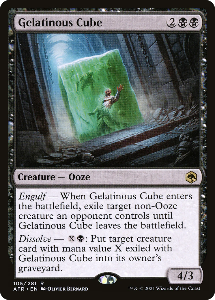 Gelatinous Cube (AFR-105)  Foil - Adventures in the Forgotten Realms