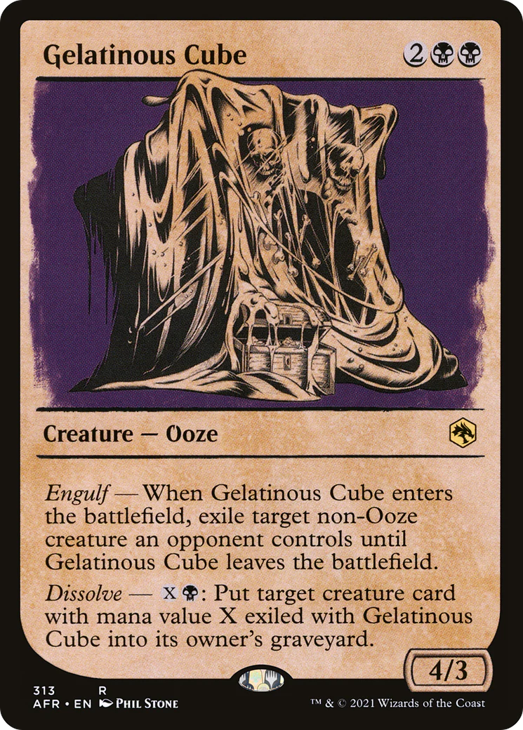 Gelatinous Cube (Showcase) (AFR-313)  Foil - Adventures in the Forgotten Realms: (Showcase)