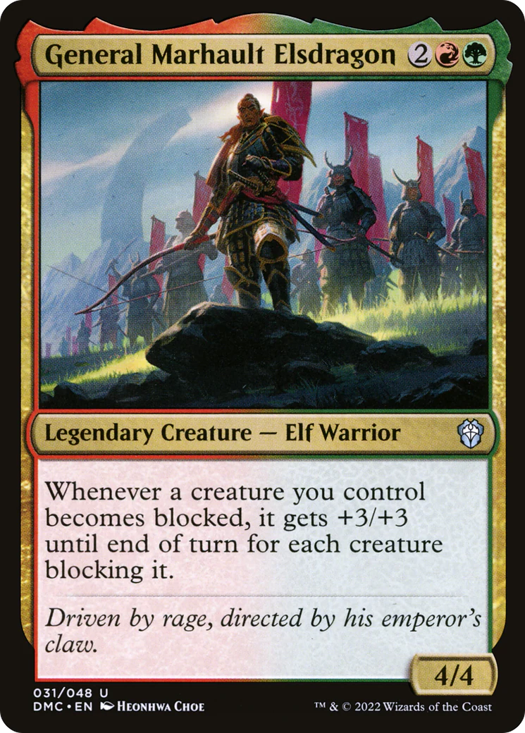 General Marhault Elsdragon (DMC-031)  Foil - Dominaria United Commander