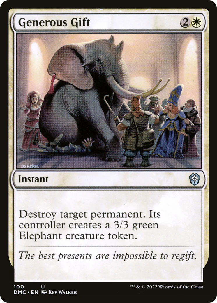 Generous Gift (DMC-100)  - Dominaria United Commander