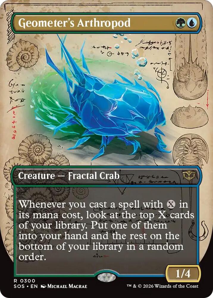 Geometer's Arthropod (Borderless) (SOS-300)  Foil - Secrets of Strixhaven