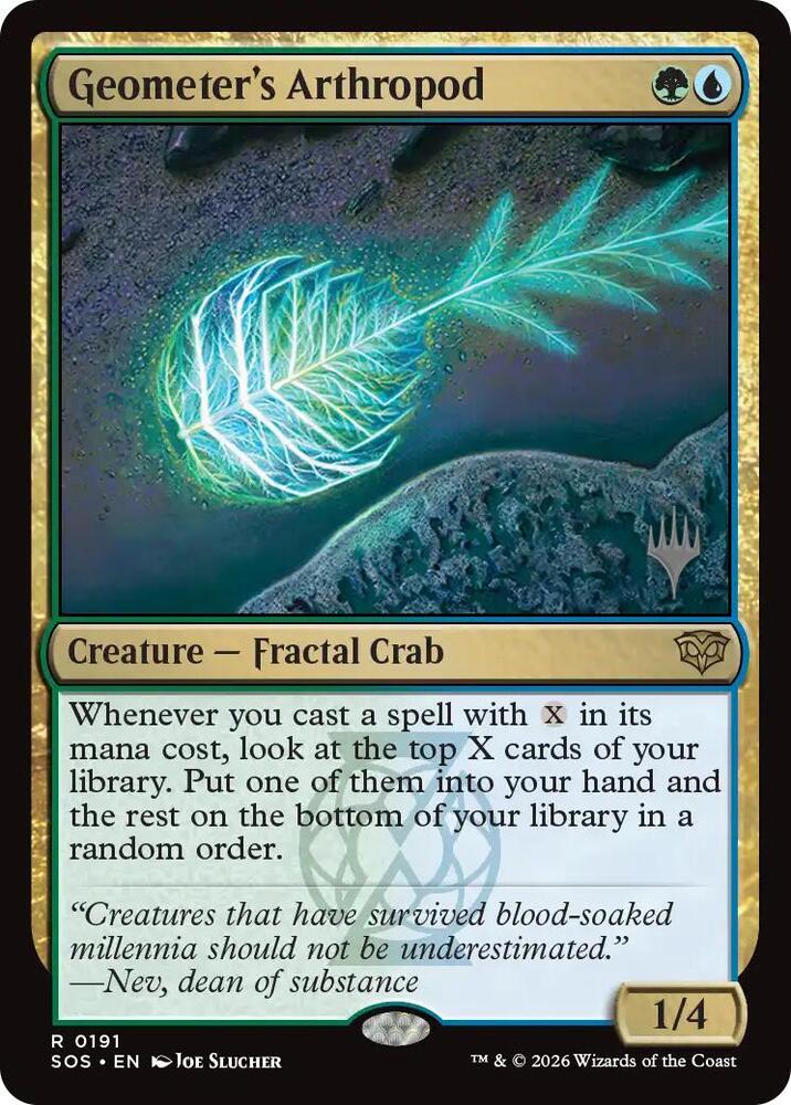 Geometer's Arthropod (SOS-191)  Foil - Secrets of Strixhaven