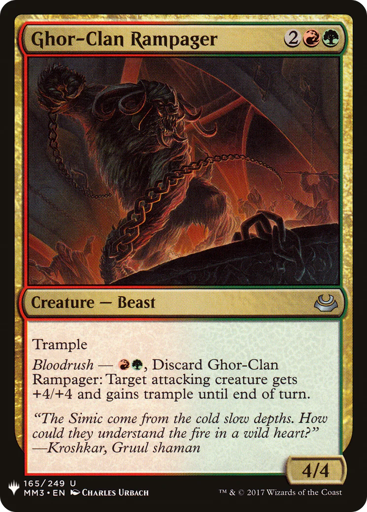 Ghor-Clan Rampager (LIST-MM3-165)  - The List