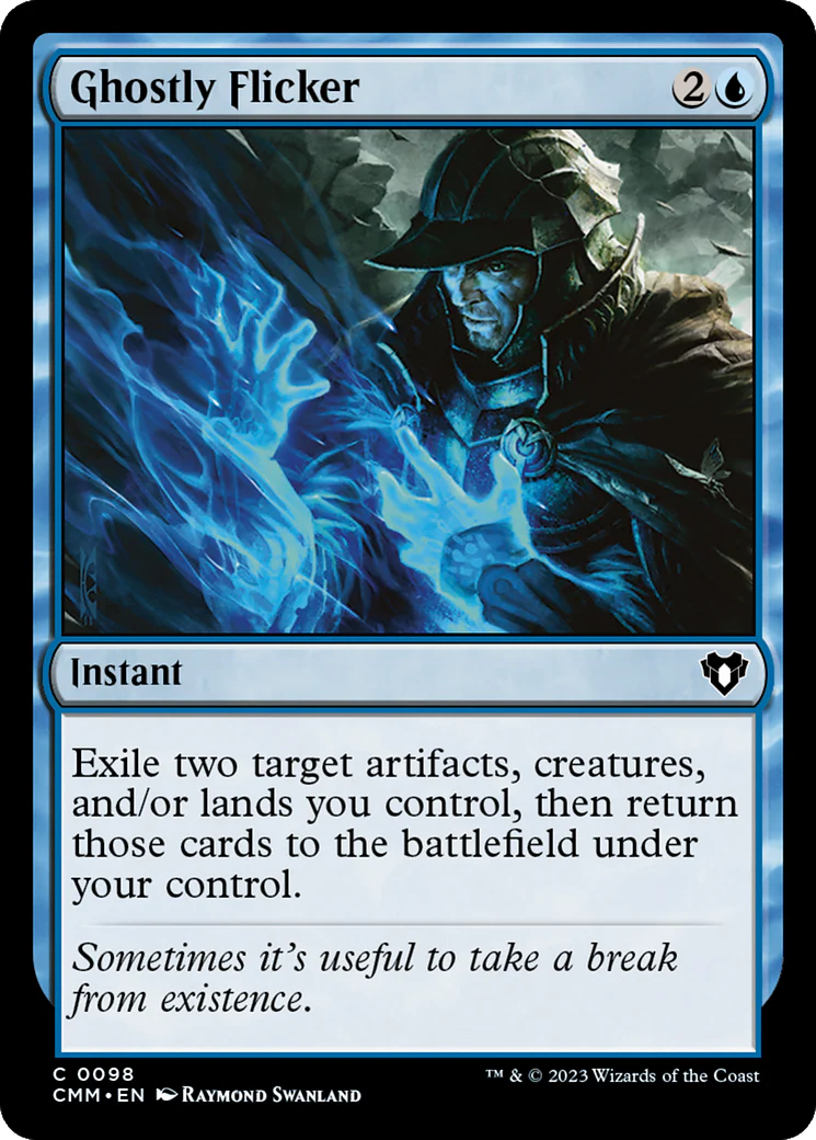 Ghostly Flicker (CMM-098)  Foil - Commander Masters