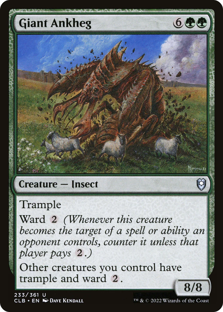 Giant Ankheg (CLB-233) Foil - Commander Legends: Battle for Baldur's Gate