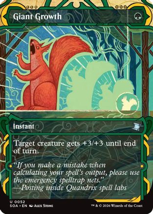 Giant Growth (SOA-052)  Foil - Secrets of Strixhaven: Mystical Archive