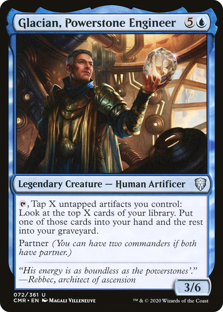 Glacian, Powerstone Engineer (CMR-072)  - Commander Legends