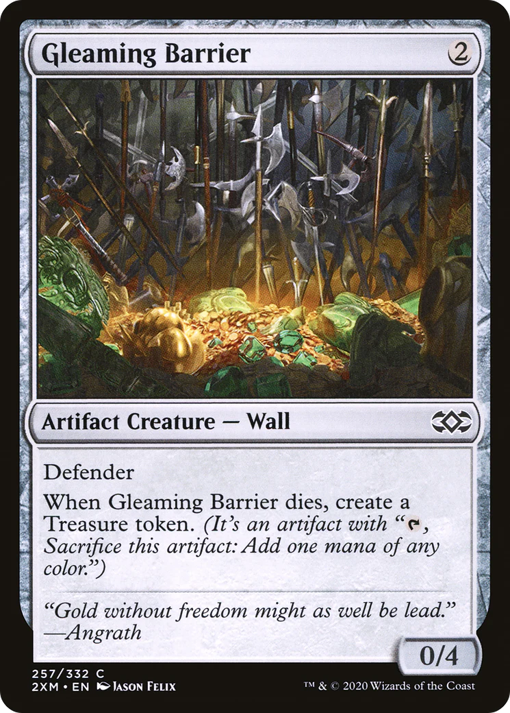 Gleaming Barrier (2XM-257)  Foil - Double Masters