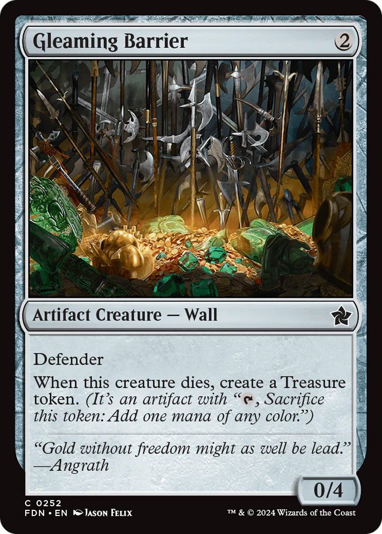 Gleaming Barrier (FDN-252)  Foil - Foundations