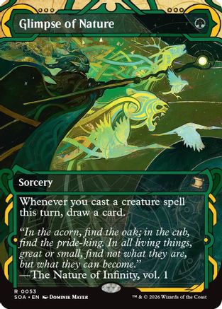 Glimpse of Nature (SOA-053)  Foil - Secrets of Strixhaven: Mystical Archive