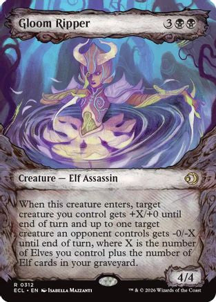 Gloom Ripper (Showcase) (ECL-312)  Foil - Lorwyn Eclipsed