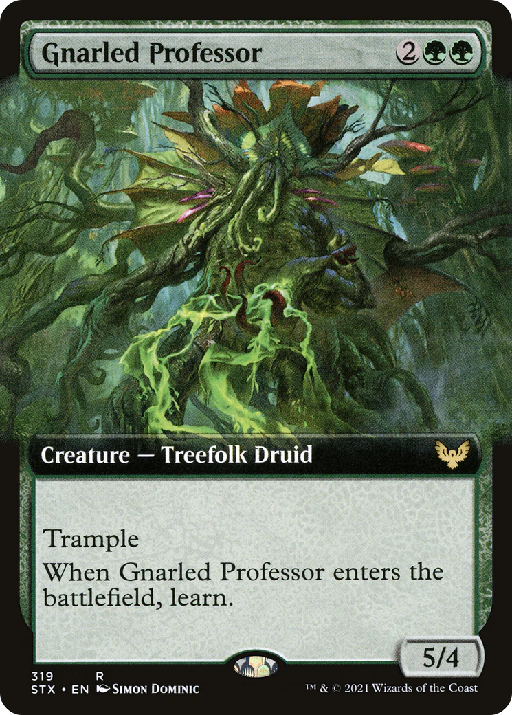 Gnarled Professor (Extended Art) (STX-319)  Foil - Strixhaven: School of Mages: (Extended Art)