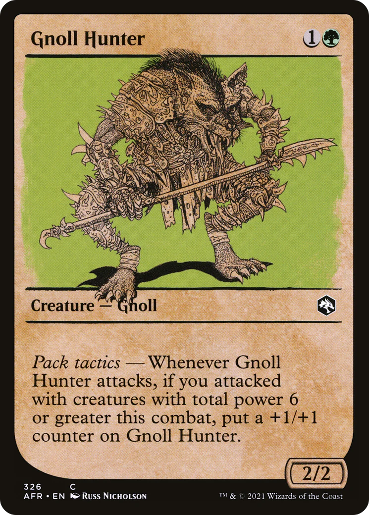 Gnoll Hunter (Showcase) (AFR-326)  Foil - Adventures in the Forgotten Realms: (Showcase)