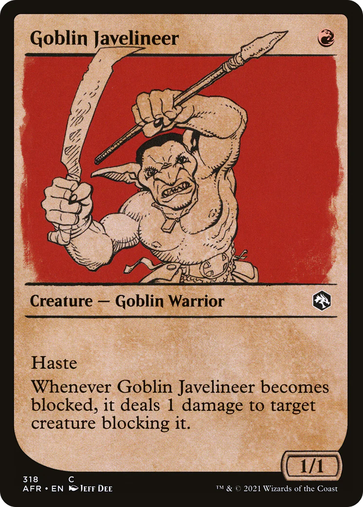 Goblin Javelineer (Showcase) (AFR-318)  - Adventures in the Forgotten Realms: (Showcase)