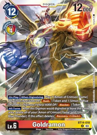 Goldramon (BT14-018) - Blast Ace Foil