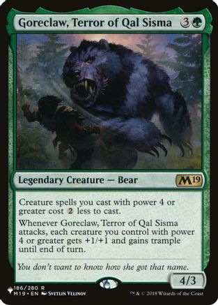 Goreclaw, Terror of Qal Sisma (LIST-186)  - The List Reprints