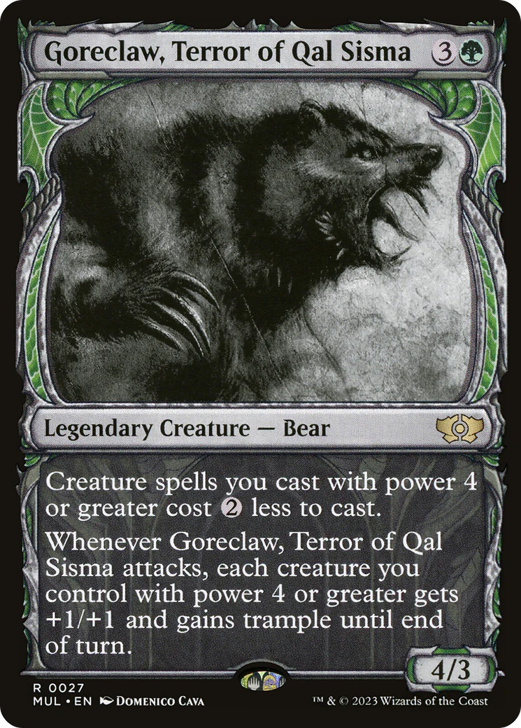 Goreclaw, Terror of Qal Sisma (MUL-027)  Foil - Multiverse Legends: (Showcase)