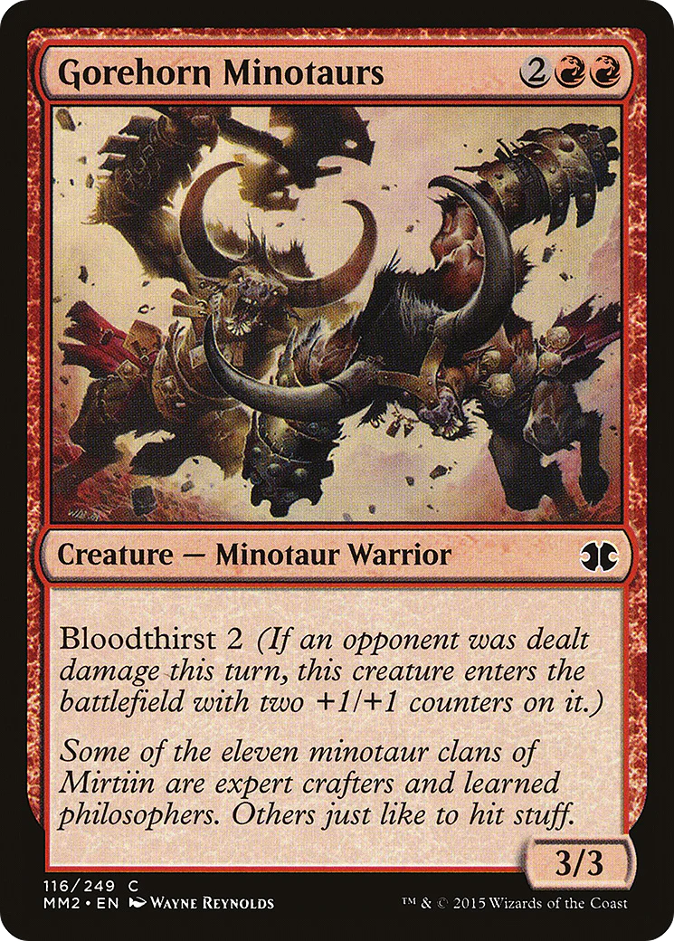 Gorehorn Minotaurs (MM2-116)  Foil - Modern Masters 2015