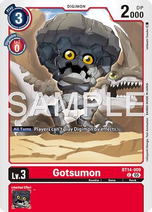 Gotsumon - BT14-009 (Foil Reprint) (BT14-009) - Advanced Booster Digimon Generation Foil