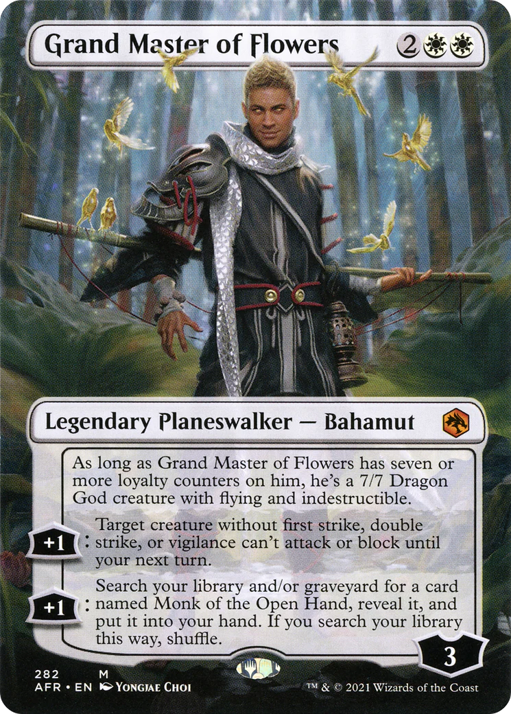 Grand Master of Flowers (Borderless) (AFR-282) Foil - Adventures in the Forgotten Realms